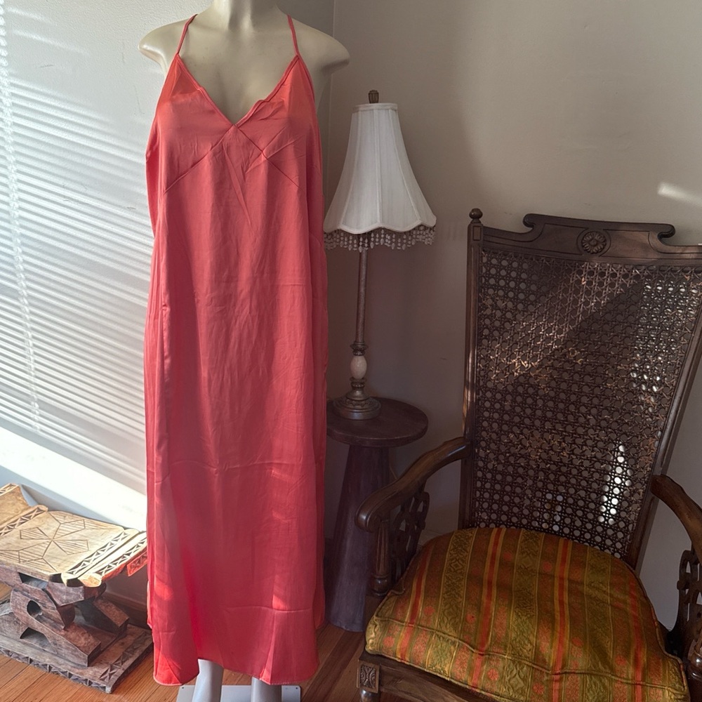 H&M Vibrant Coral Maxi Dress